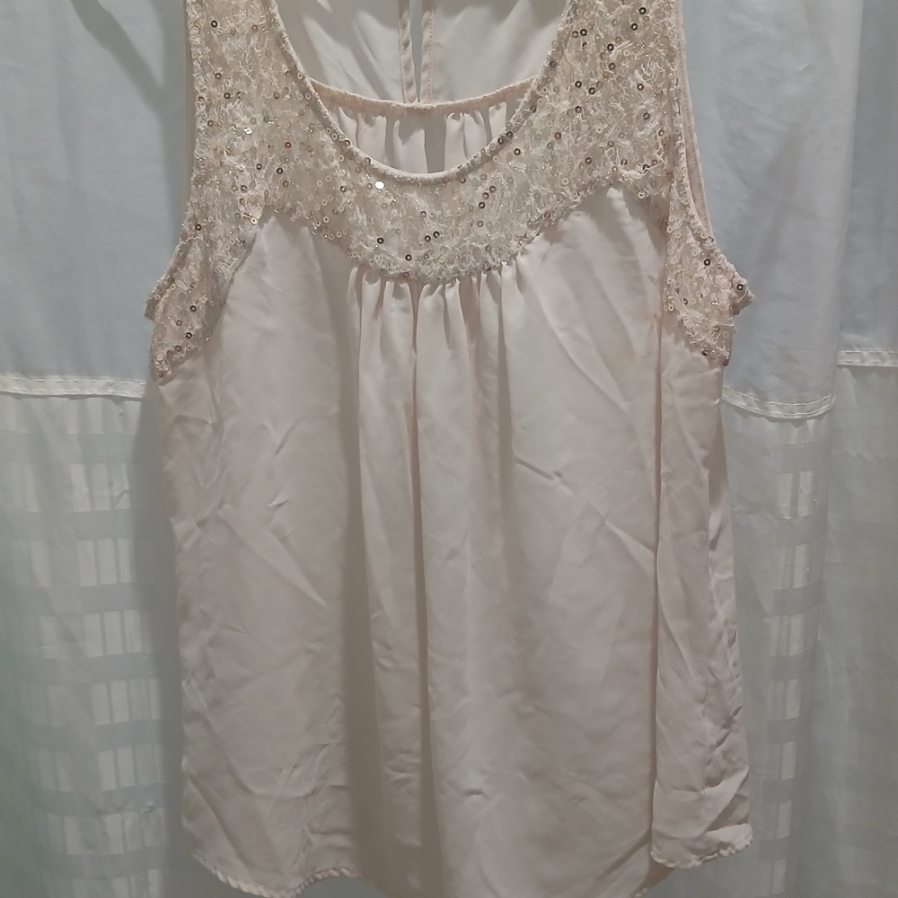 Charming Charlie Pink Sequin Top